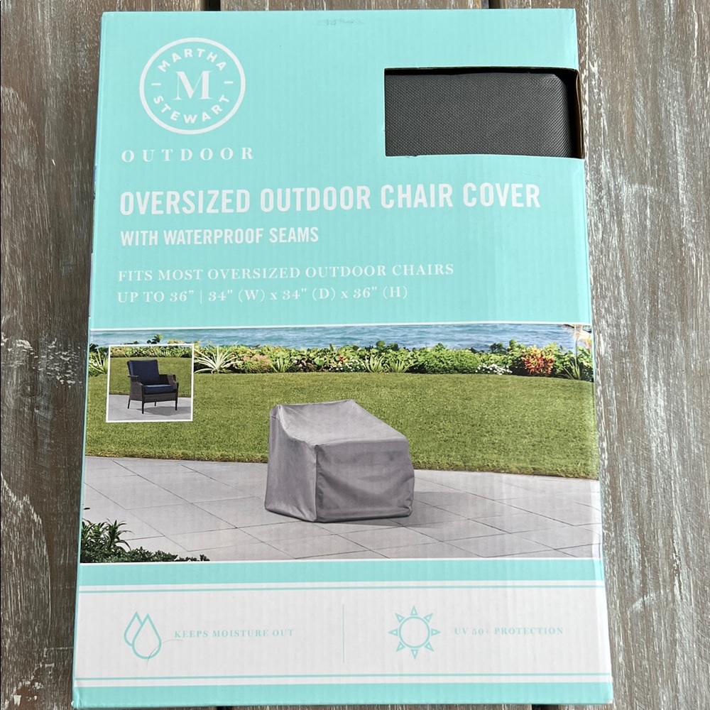 Martha Stewart Outdoor Chair Cover Set of 2